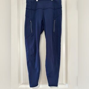 Athleta Rainier High Rise Legging - Dress Blue - Small Petite